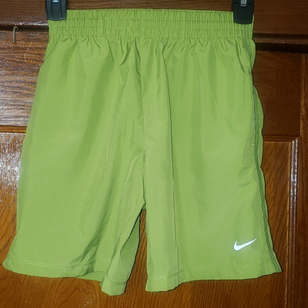 Nike Kids Green Athletic Shorts